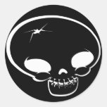 Mr Happy Bones Sticker Black
