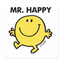 Mr Happy Classic 2 Sticker