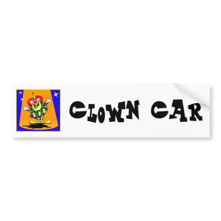 Mr Happy Clown Bumper Sticker