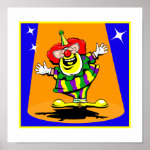 Mr Happy Clown Print