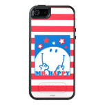 Mr Happy Patriotic Red White And Blue Icon 2 OtterBox iPhone 5/5s/SE Case