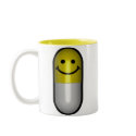 Mr.Happy Pill mugs