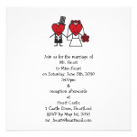 Mr. Heart Wedding Invitation - square