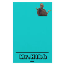 Mr.Hibb Writing Pad stationery by ToonjokeMerch Mr.Hibb Writing Pad stationery