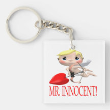 Mr Innocent 2 Square Acrylic Keychain