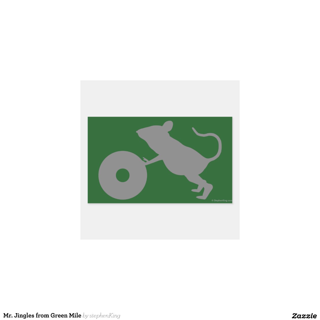 Mr. Jingles from Green Mile Rectangular Sticker Zazzle