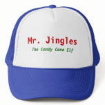 Mr. Jingles, The Candy Cane Elf Mesh Hats
