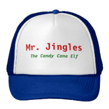 Mr. Jingles, The Candy Cane Elf Mesh Hats