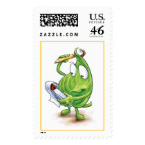 Mr. Leaf is thinking... postage