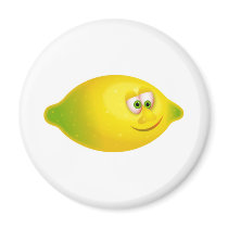 Mr Lemon Refrigerator Magnet