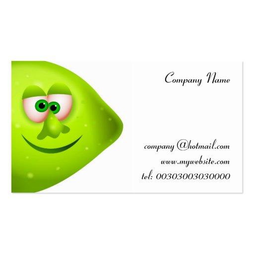 Mr Lime Business Card Template (front side)