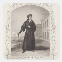 Mr Macready as Shylock, Act I Scene 3, in 'The Mer Square Sticker