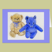 "Mr. McCuddles and Blue Bear" cards