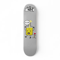Mr. Molotov and friend skateboards