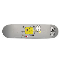 Mr. Molotov and friend skateboards