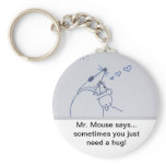 Mr. Mouse Hug Keychain