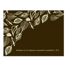 Mr & Mr Autumn Do the Math RSVP Postcard