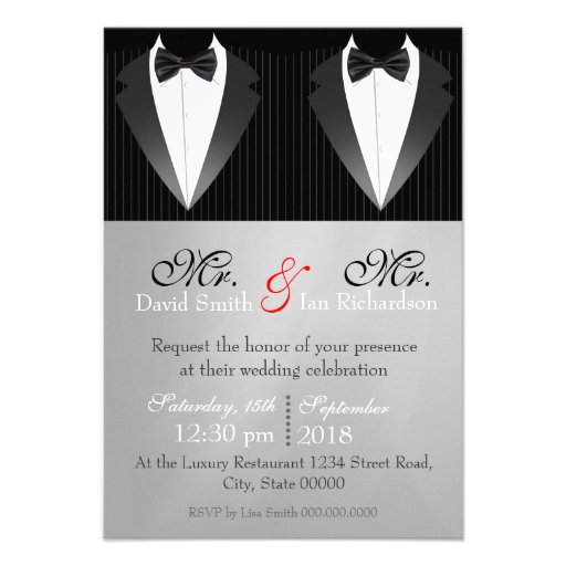 Mr. & Mr. Bow Personalized Announcement