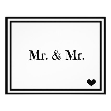 Mr. & Mr. Invitations