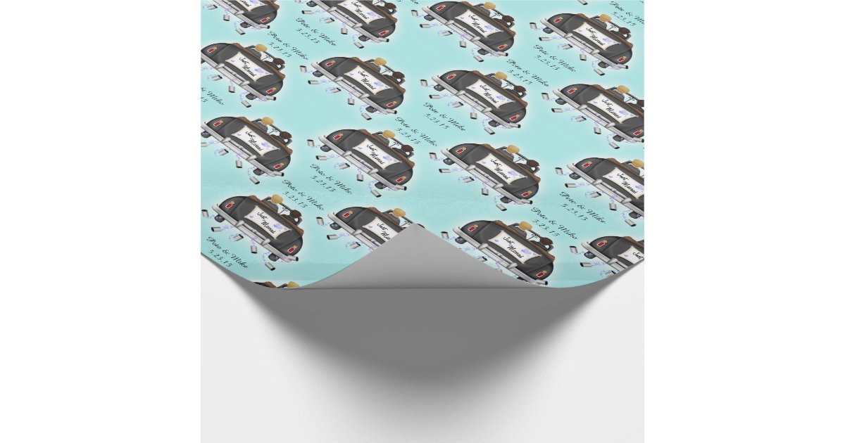 Mr. & Mr. Personalized Gay Wedding Gift Wrap Zazzle