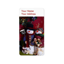 Mr. & Mrs. Claus labels