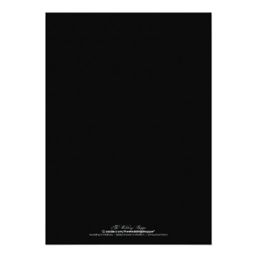 Mr. & Mrs. Engagement Party Invitation (black)