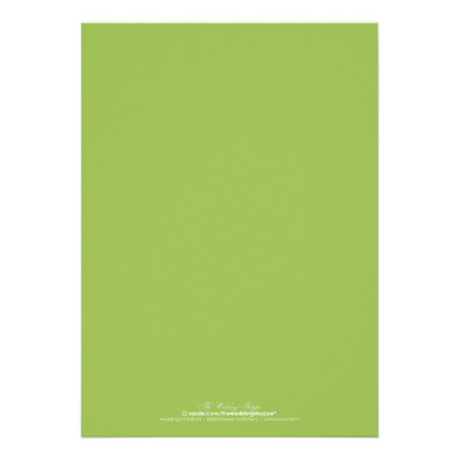 Mr. & Mrs. Engagement Party Invitation (lime)
