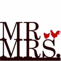 Mr & Mrs Farmer Cake Topper Photo Cutout