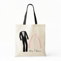 Mr & Mrs Keepsake Tote bags by whupsadaisy Mr & Mrs Keepsake Tote bags