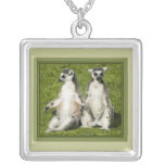 Mr & Mrs Lemur Personalized Necklace