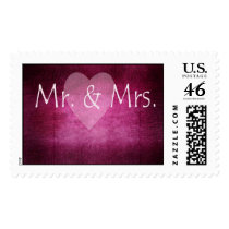 Mr & Mrs. new couple stamp stamps