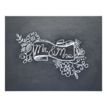 Mr & Mrs note card