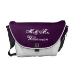 Mr & Mrs Personalized Bridal Messenger Bag rickshaw messenger bags