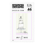 mr & mrs postage stamps
