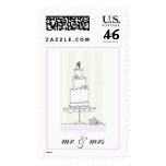 mr & mrs postage stamps
