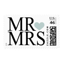 Mr. & Mrs. Postage Stamps