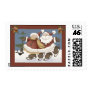 Mr. & Mrs. Santa Stamps
