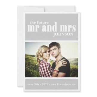 MR. & MRS Save the date Invitation