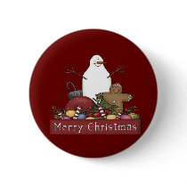 Mr & Mrs Snowman Button