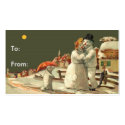 Mr & Mrs Snowman Gift Tag business cards by forbes1954 Mr & Mrs Snowman Gift Tag business cards
