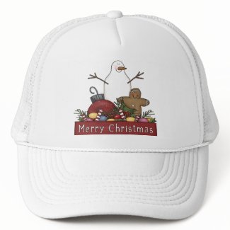 Mr & Mrs Snowman hat