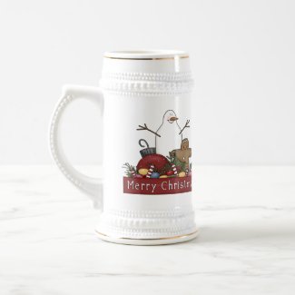 Mr & Mrs Snowman mug