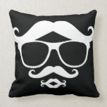 Mr.Mustache Black pillows