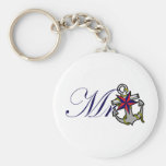 Mr Navy Anchor Key Chain