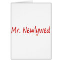 Mr. Newlywed (Red) cards by CelebrationZazzle Mr. Newlywed (Red) cards