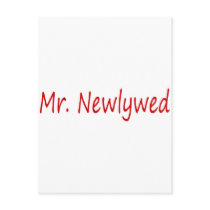 Mr. Newlywed (Red) postcards