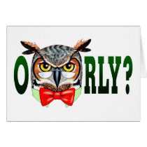 Mr. Owl says O RLY? cards