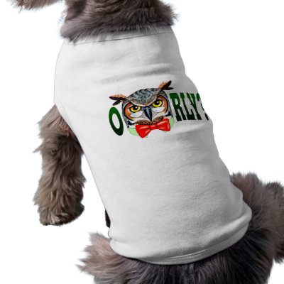 Mr. Owl says O RLY? Doggie Shirt by TheGalacticGroundhog