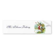 MR PELICAN FISHING BUMPER STICKER
