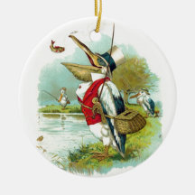 MR PELICAN FISHING CHRISTMAS TREE ORNAMENT